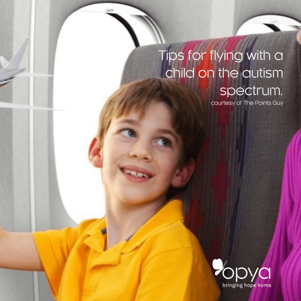 Tips for flying with a child diagnosed with autism