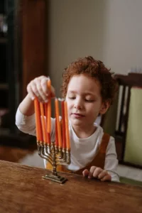 Hanukkah with autistic child